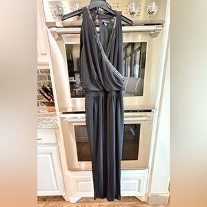 White House Black Market Charcoal Maxi Dress